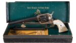Colt Second Generation SAA Revolver – 7.5” .45 LC, Pearl Grips, Chernoff Inscribed (Used) – 3203SA - View 1