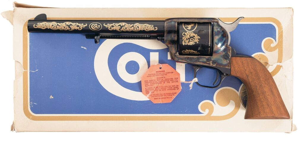 Colt/Winchester Commemorative SAA Single Action Army Rare “USRAC2” Factory Collection Serial, .44-40, 7.5″ Blue/Case, Box & COA (Used) – USRAC2