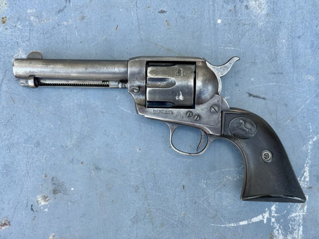 Colt Single Action Army 1st Gen Nickel.45 Colt 5.5″ 1905 C&R (Used) – 289079