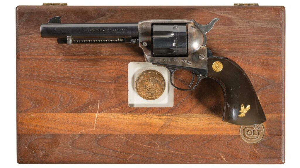 Colt Single Action Army 1st Gen Nickel.45 Colt 5.5″ 1905 C&R (Used) – 319302