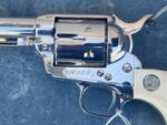 Colt Single Action Army .45 Long Colt – Nickel, 7.5″ Barrel, 3rd Gen, 1989, Ivory Grips (Used) – SA08234 - View 2