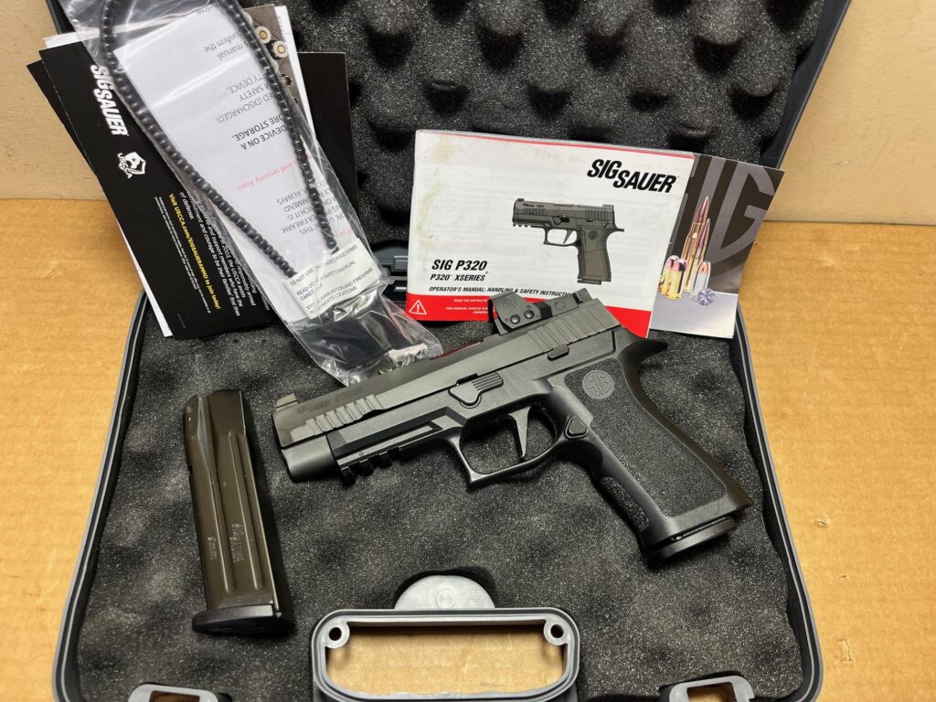 Used Sig Sauer P320 X Full Size RXP 9mm 2- Magazines 320XF-9-BXR3-RXP (Used) – 58K076752