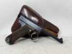 Japanese Nambu Type 14 Pistol – WWII Military Sidearm w/ Leather Holster (Used) – 36232 - View 1