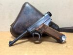 Japanese Type 14 Nambu Pistol with Leather Holster – 8mm Nambu (Used) – 14701 - View 1