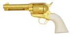 Colt Arvo Ojala Commemorative 3rd Gen. Single Action Army Revolver SAA – Gold Engraved, Ivory Grips (Used) – SA68265 - View 2