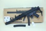 HK 81000468 MP5 Full Size 22 LR 25+1 16.10″ Black Steel Barrel. Black Retractable Black Polymer Stock & Grips (Used) – HD071788 - View 1