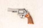Smith & Wesson Model 19-4 .357 Magnum – 4″ Nickel K-Frame, Red Ramp / White Outline Sights (Used) – 54K8861 - View 1