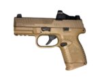 FN 66100489 509 9mm Luger 17+1 4″ Black Target Crown Steel Barrel, Flat Dark Earth Serrated Stainless Steel Slide & Polymer Frame w/Picatinny Rail, FDE Interchangeable Backstrap Grip, Ambidextrous (Used) – GKS0202702 - View 2