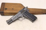 Browning Inglis Hi-Power 9mm – Canadian Production, Tangent Rear Sight, Wood Stock/Holster (Used) – 4CH3227 - View 3