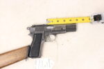 Browning Inglis Hi-Power 9mm – Canadian Production, Tangent Rear Sight, Wood Stock/Holster (Used) – 4CH3227 - View 11