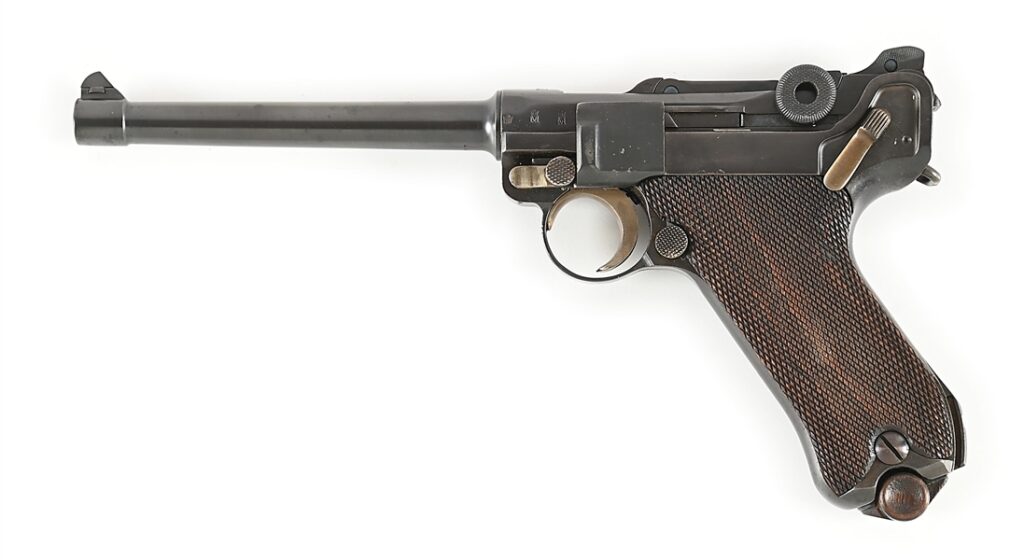 DWM 1914 Navy Luger 9mm (Dated 1917) – 6″ Barrel, All Matching (Except Magazine) (Used) – 7459