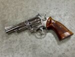 Smith & Wesson Model 19-4 .357 Magnum – 4″ Nickel K-Frame, Red Ramp / White Outline Sights (Used) – 50K9054 - View 2