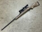 Weatherby Mark V Accumark 300 Wby Mag Tan/Black Leupold VX-3i 4.5-14×50 (Used) – PB048913 - View 1