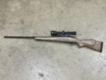 Weatherby Mark V Accumark 300 Wby Mag Tan/Black Leupold VX-3i 4.5-14×50 (Used) – PB048913 - View 9
