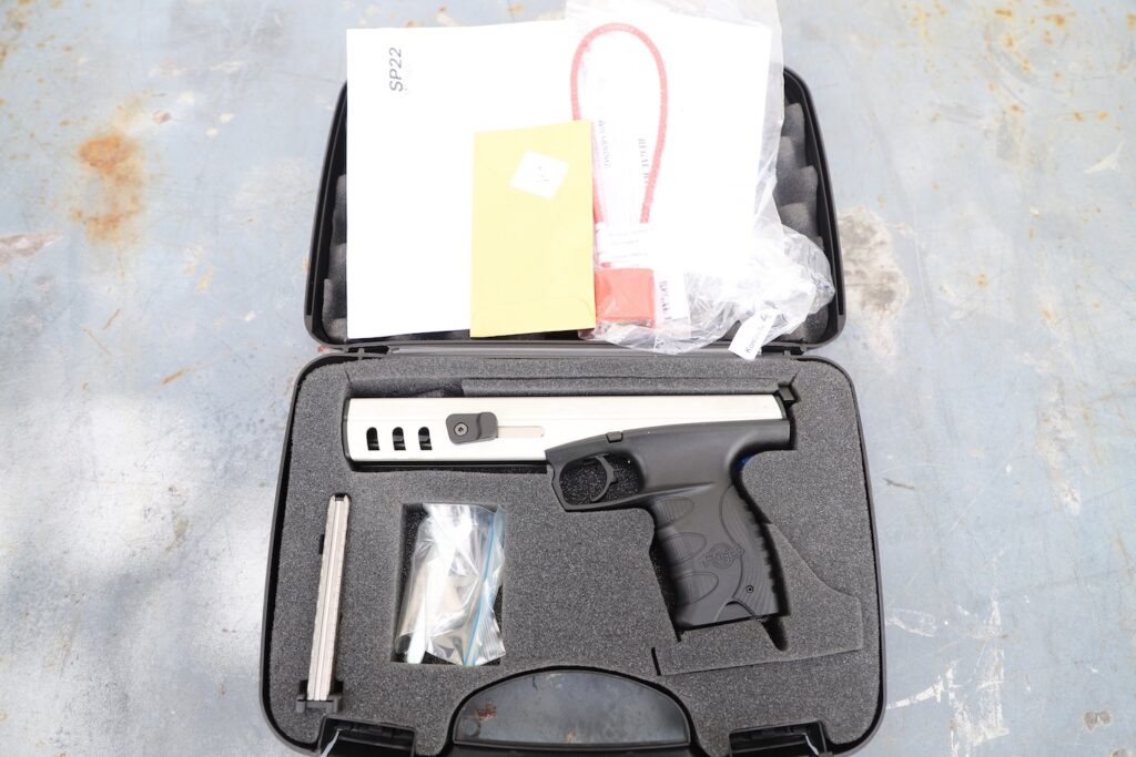 Walther SP22 .22 LR Target Pistol – 6″ Barrel, Two-Tone Finish, Adjustable Sights (Used) – KL001841