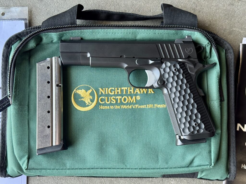 Nighthawk Custom FireHawk 1911 9mm 4.25″ Compensator GRP Heine Rare (Used) – NCP31756