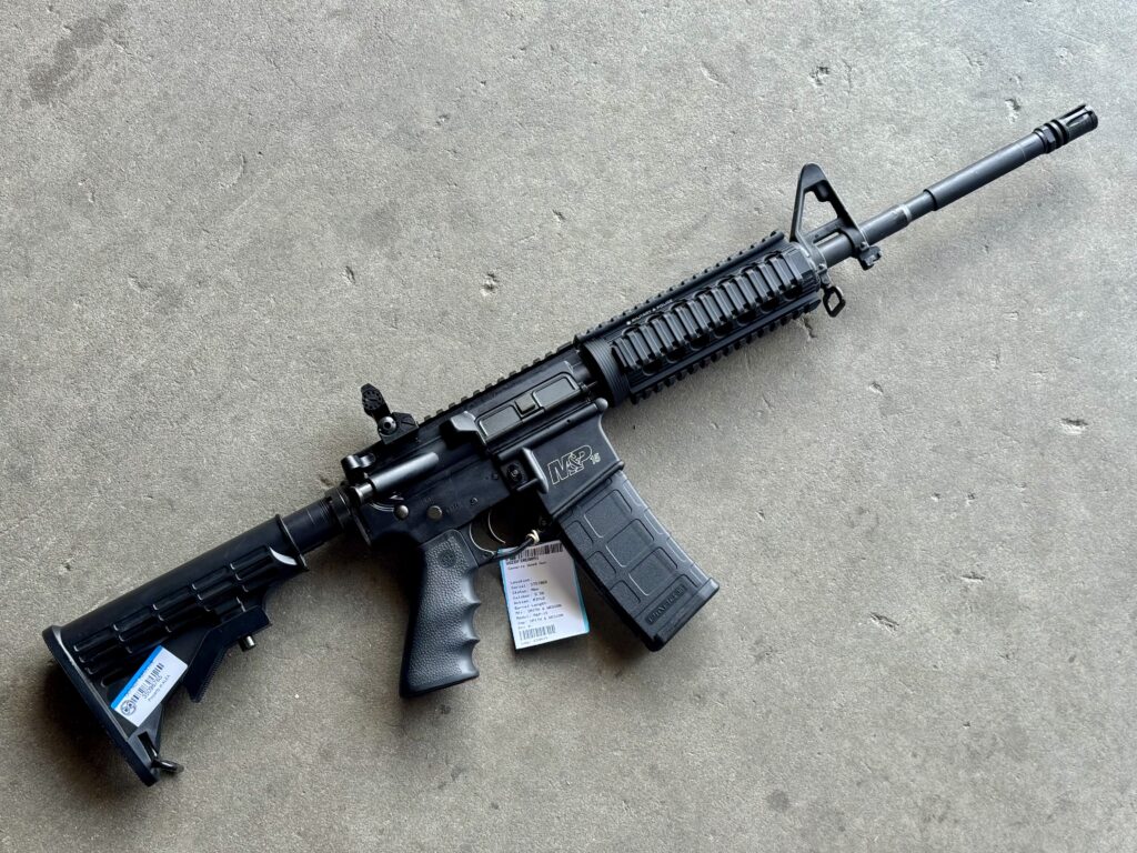 Smith & Wesson M&P-15 5.56 Nato 16″ Troy MRF BUIS Police Trade-In S&W AR-15 (Used) – ST57869