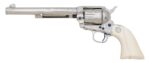 Colt Third Generation Single Action Army Revolver Engraved by John Adams Sr. .44-40 WCF Nickel & Ivory 7.5″ (Used) – SA92789 - View 2