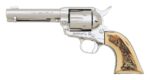 Colt Arvo Ojala Commemorative 3rd Gen. Single Action Army Revolver SAA – Gold Engraved, Ivory Grips (Used) – SA25906 - View 1