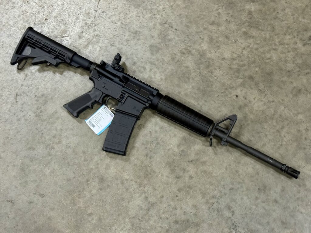 DMPS A-15 5.56 NATO 16″ A3 Upper St. Cloud Police Trade AR-15 (Used) – F092043K