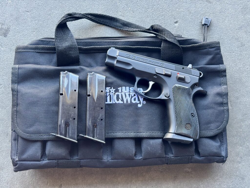 CZ 75 COMPACT 9MM BLK 15+1 3.9″ (Used) – A172354