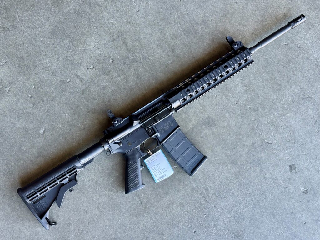 Smith & Wesson M&P-15 5.56 Nato 16″ Troy MRF BUIS Police Trade-In S&W AR-15 (Used) – ST77578