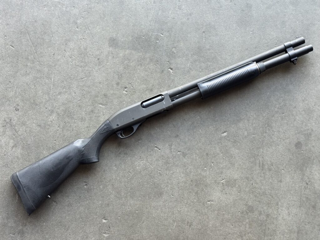 Remington 870 Police Magnum 12 Gauge 18.5″ Extended Tube Choate Stock (Used) – D433282M