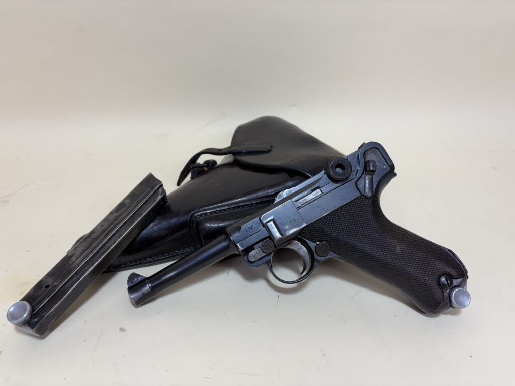 DWM 1916 P.08 Luger 9mm Military Model – 1920 Police Rework with Holster & Two Magazines (Used) – 7720