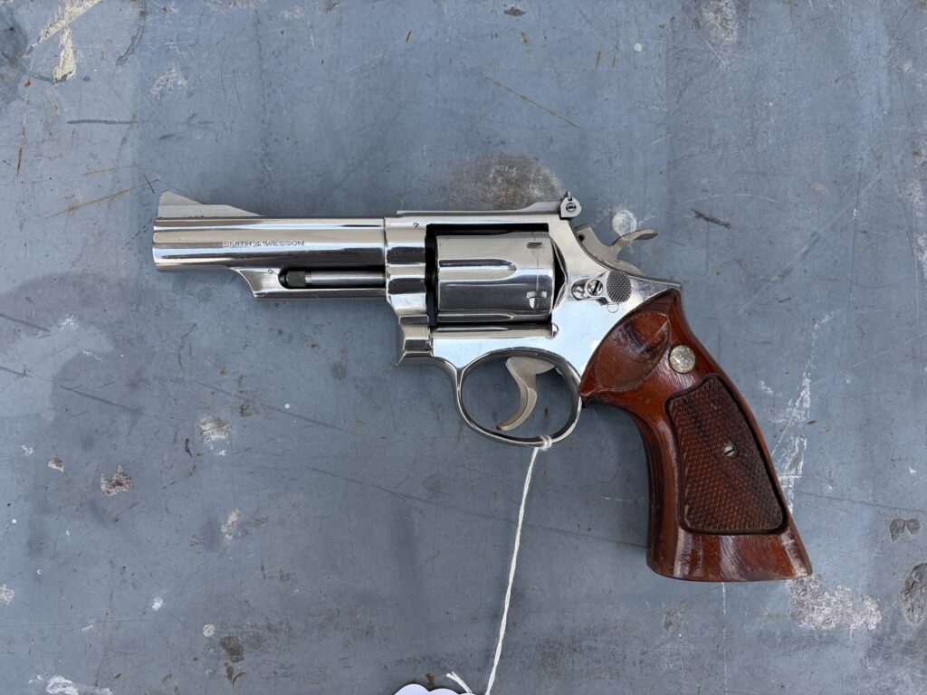Smith & Wesson Model 66 .357 Magnum 4” Stainless Revolver – Target Hammer & Trigger (Used) – 4K65167