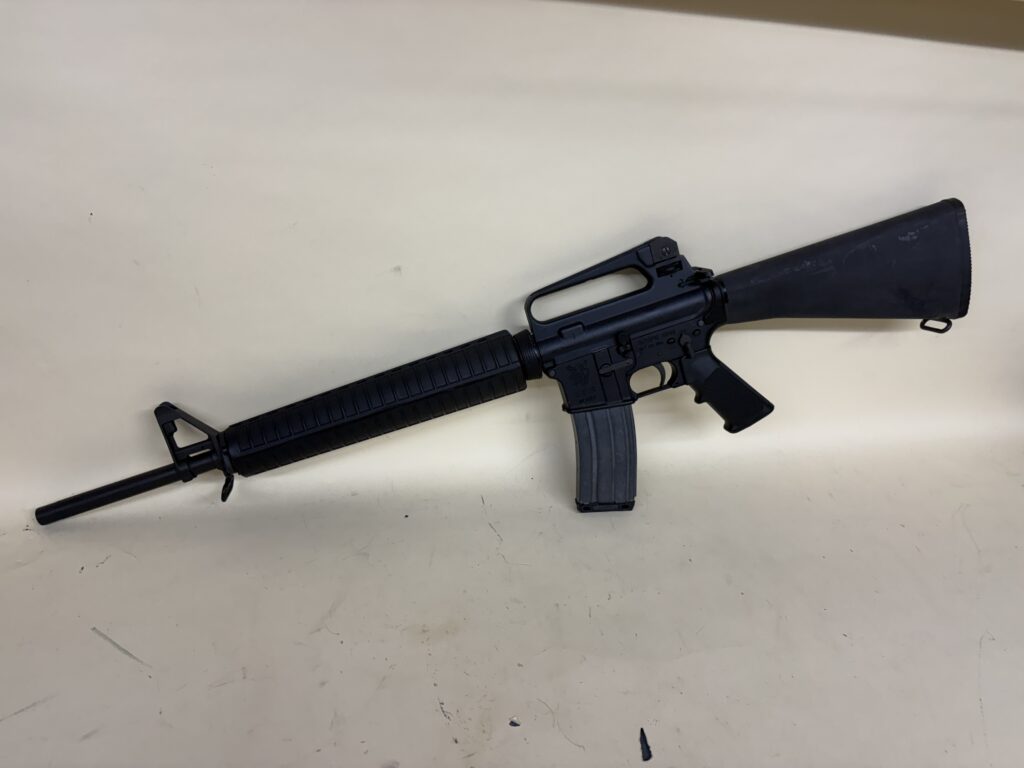 Olympic Arms OA 93/99 .223/5.56mm 20” AR-15 Rifle – A2-Style Fixed Stock, Carry Handle, Shiny Bore (Used) – OP1487