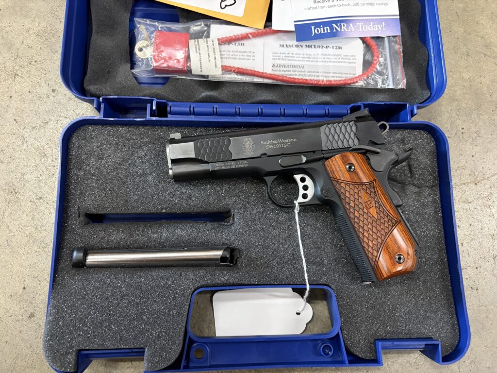 SMITH AND WESSON SW1911SC 45A 4.25″ BL NS E-SER (Used) – UCX5248