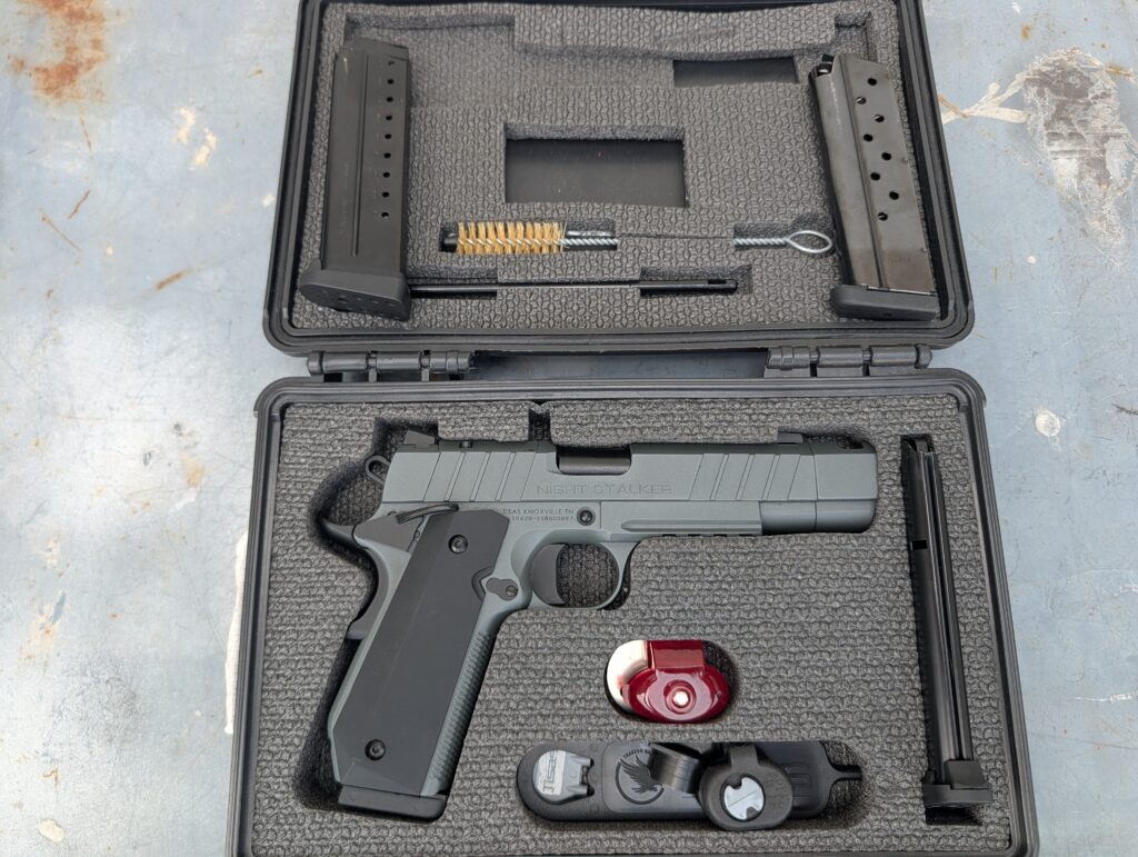 Pre-owned Tisas Nightstalker 1911 9mm Comp 4 Mags Optics Ready (Used) – T0620-25BG00097