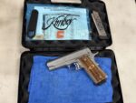 Kimber Mfg.,inc 3200195 Stainless Pro Raptor II 45ACP 8+1 4″ Stainless Steel Slide Satin Silver Zebrawood w/ Scale Pattern and Kimber Logo Grip (Used) – KR269043 - View 1