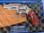 Smith & Wesson Model 29-2 – .44 Magnum, 8 3/8″ Barrel, Blue Finish, Wood Case & Box (Used) – N786617 - View 1