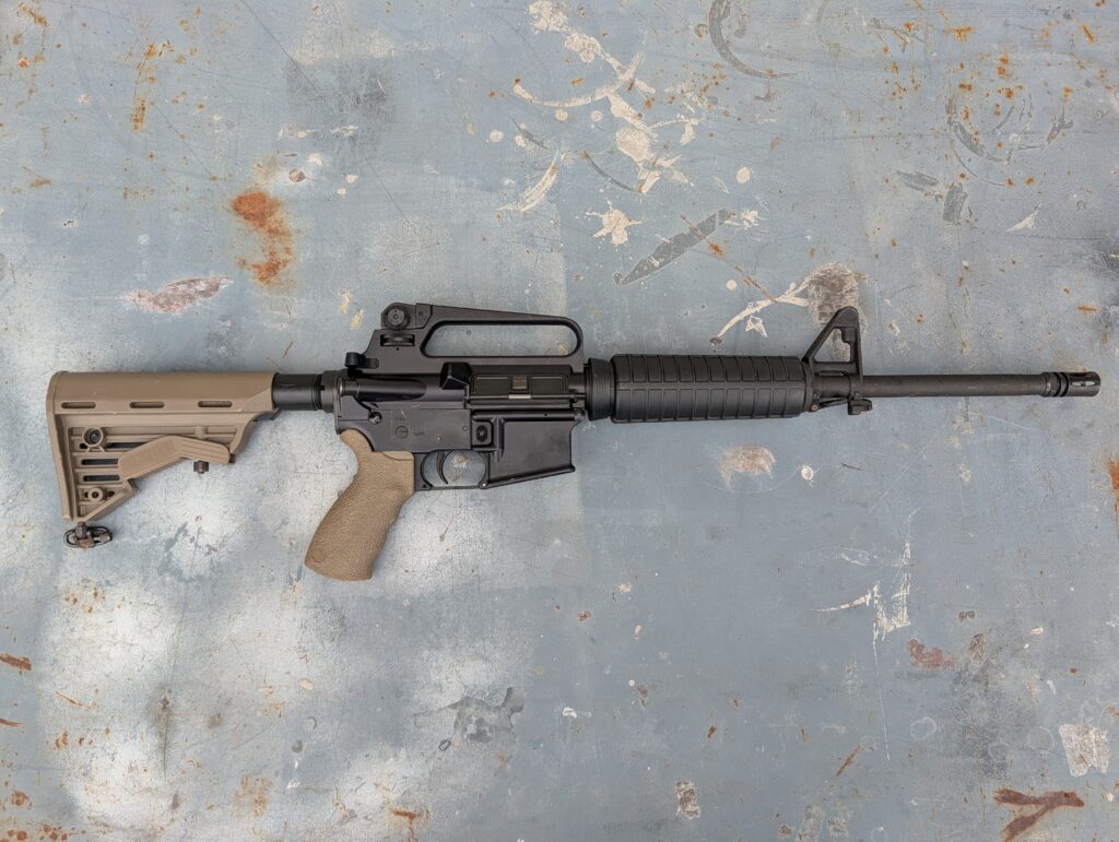 Police Trade Bushmaster XM15-E2S 5.56 16″ 1:9 Adj Stock Fixed CH (Used) – BFI634191