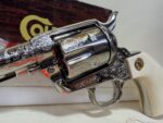USED Colt Single Action Army SAA Engraved .45 Colt / .45 ACP Dual Cylinder – Nickel Finish 1984 (Used) – SA65612 - View 4
