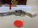 USED Colt Single Action Army SAA Engraved .45 Colt / .45 ACP Dual Cylinder – Nickel Finish 1984 (Used) – SA65612 - View 5