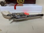 USED Colt Single Action Army SAA Engraved .45 Colt / .45 ACP Dual Cylinder – Nickel Finish 1984 (Used) – SA65612 - View 8