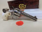 USED Colt Single Action Army SAA Engraved .45 Colt / .45 ACP Dual Cylinder – Nickel Finish 1984 (Used) – SA65612 - View 12