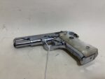 USED Llama Model III-A Deluxe .380 ACP Engraved Mini 1911 – Nickel Finish – Pearl-Style Grips (Used) – 573683 - View 2